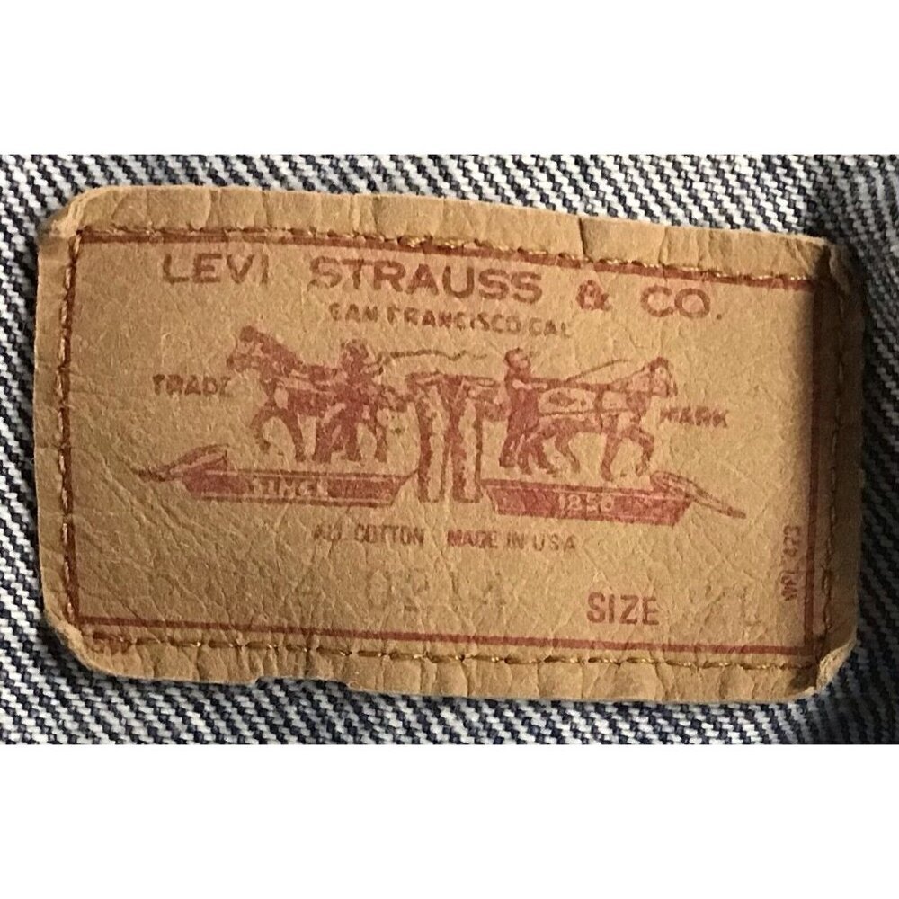 Vintage 80-90 Levi’s Trucker Vest Men’s XL - Picture 6 of 6